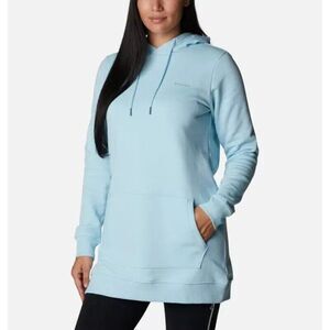 Columbia Rush Valley Long Hoodie Dress Womens Large Blue NEW